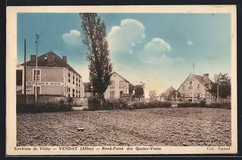 AK Vendat /Allier, Rond-Point des Quatre-Vents