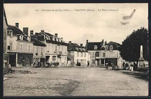 AK Valigny /Allier, La Place principale