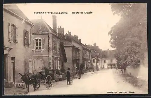AK Pierrefitte-sur-Loire, Route de Digoin