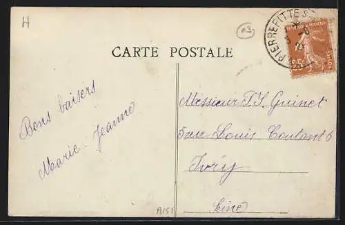 AK Pierrefitte-sur-Loire, Route de Digoin