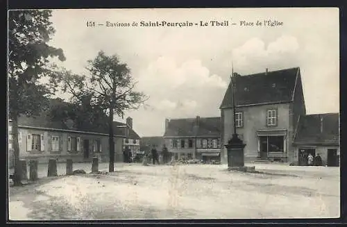 AK Le Theil /Saint-Pourcain, Place de l`Église