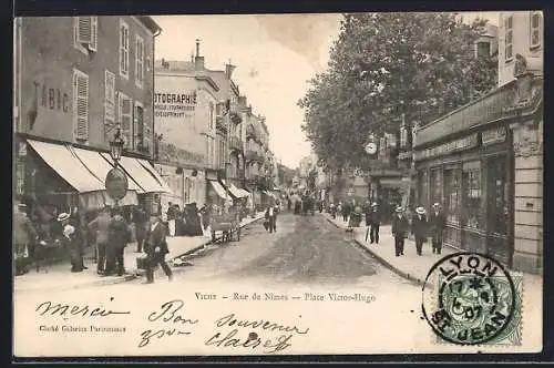 AK Vichy, Rue de Nimes, Place Victor - Hugo