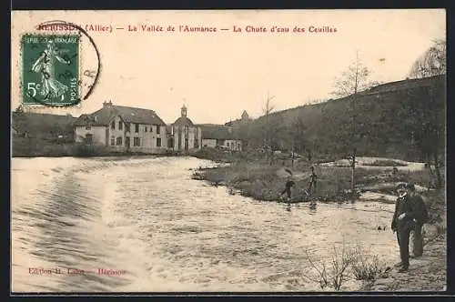 AK Hérisson /Allier, La Vallée de l`Aumance, La Chute d`eau des Ceuilles