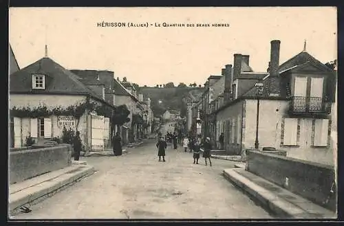 AK Hérisson /Allier, Le Quartier des Beaux Hommes