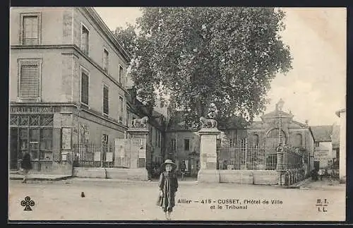 AK Cusset /Allier, L`Hotel de Ville et le Tribunal