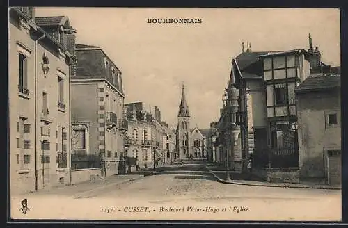 AK Cusset, Boulevard Victor-Hugo et l`Eglise