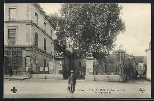 AK Cusset /Allier, L`Hotel de Ville et le Tribunal