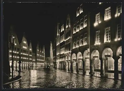 AK Münster /Westf., Weihnacht am Prinzipalmarkt