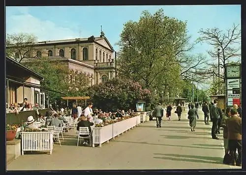 AK Hannover, Cafe Kröpcke mit der Oper