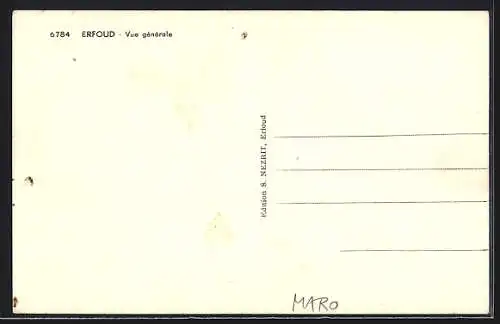 AK Erfoud, Vue générale