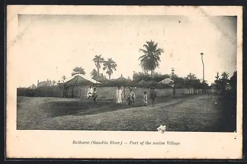 AK Bathurst /Gambia River, Part of the native Village