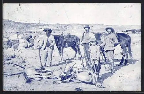 AK Farmer nach der Gemsbock-Antilopen-Jagd