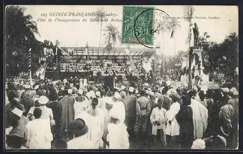 AK Conakry, Fêtes de L`Inauguration du Monument Ballay