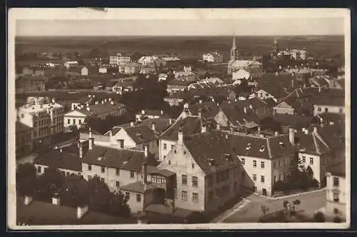 AK Narva /Eesti, Blick über die Dächer
