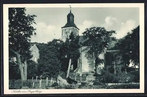 AK Angerburg, Blick auf die Kirche