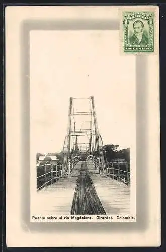 AK Girardot, Puente sobre el rio Magdalena