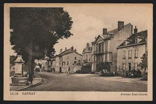 AK Gannat, Avenue Jean-Jaurès