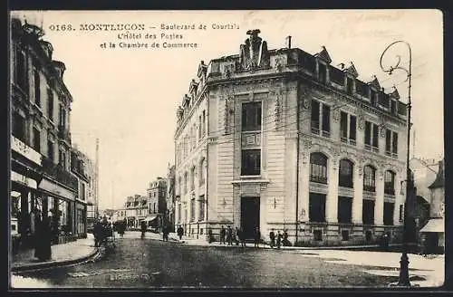 AK Montlucon, Boulevard de Courtais, L`Hotel des Postes et la Chambre de Commerce