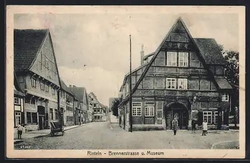 AK Rinteln, Brennerstrasse und Museum