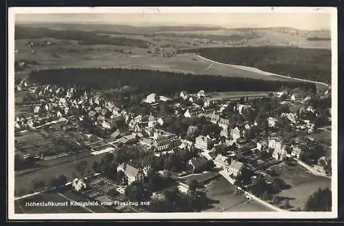 AK Königsfeld / Schwarzwald, Fliegeraufnahme vom Ort