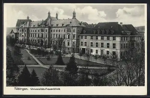 AK Tübingen, Universitäts-Frauenklinik aus der Vogelschau