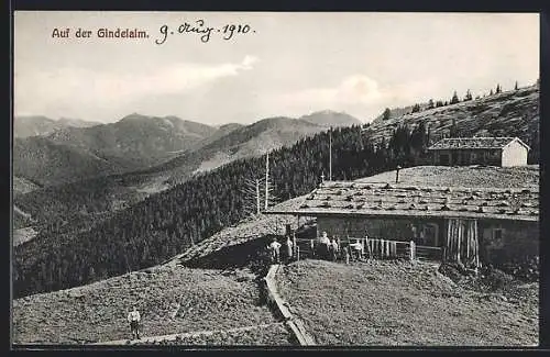 AK Tegernsee, Partie auf der Gindelalm