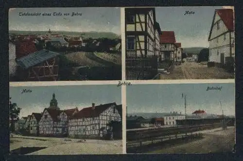 AK Bebra, Bahnhof, Motivansicht und Panorama