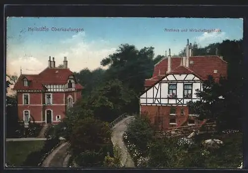 AK Oberkaufungen, Heilstätte, Ärztehaus und Wirtschaftsgebäude