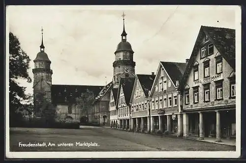 AK Freudenstadt, Am unteren Marktplatz