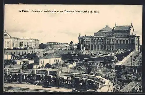 AK S. Paulo, Panorama avistando se os Theatros Municipal e. S. José