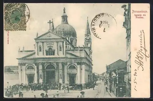 AK Pernambuco, Igreja da Penha mit Leuten