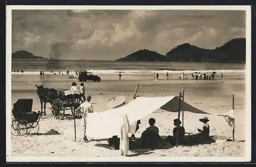 AK Santos, Guarujá, Praia de banhos