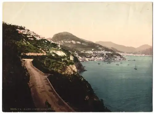 Fotografie Photochrom Zürich, Ansicht Vietri sul Mare, Raito, Vietrie Salerno