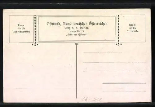 Künstler-AK Ernst Kutzer: Eiserne Zeit 1806-1815, Ostmark-Karte Nr. 73, Fern der Heimat