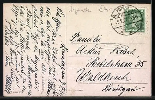 Künstler-AK Robert Kämmerer: Reiter auf der Jagd stürzt in einen Graben