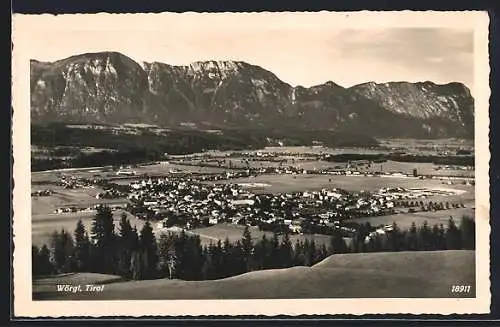 AK Wörgl /Tirol, Gesamtansicht vom Berg aus