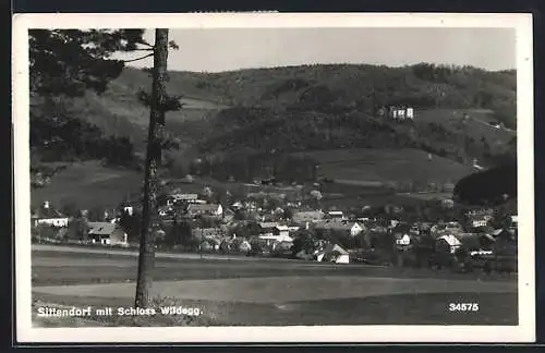 AK Sittendorf, Ortsansicht mit Schloss Wildegg