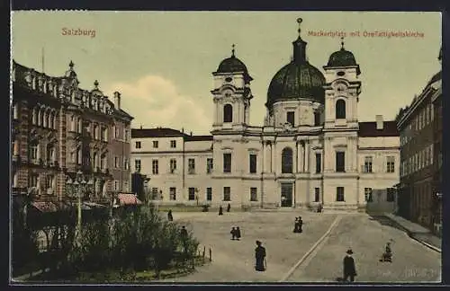 AK Salzburg, Mackartplatz mit Dreifaltigkeitskirche