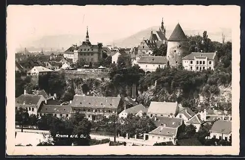 AK Krems, Teilansicht mit Umgebung aus der Vogelperspektive