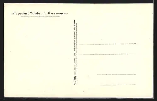 AK Klagenfurt, Gesamtansicht mit Karawanken