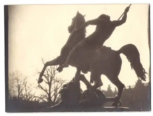 6 Fotografien Ansicht Berlin, Klosterstrasse mit Parochialkirche, Dt. Historisches Museum Löwenkämpfer Statue Lustgarten