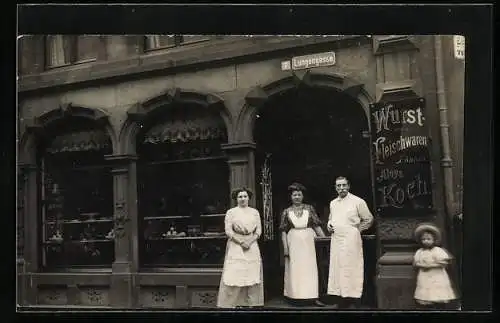 Foto-AK Köln, Geschäft v. Aloys Koch, Lungengasse 7 ca. 1910