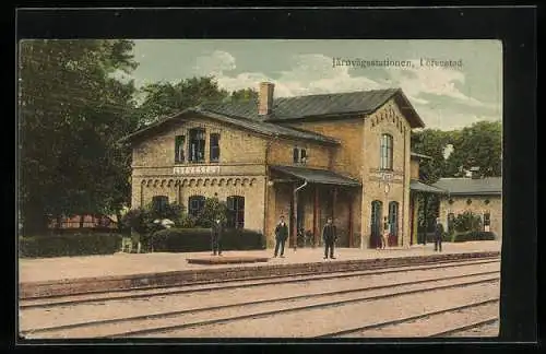 AK Löfvestad, Järnvägsstationen, Bahnhof