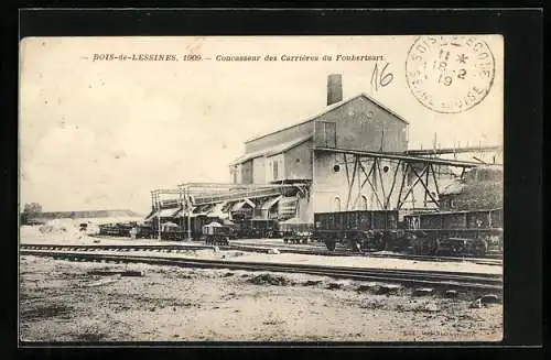 AK Bois-de-Lessines, Concasseur des Carrières du Foubertsart, Bergbau