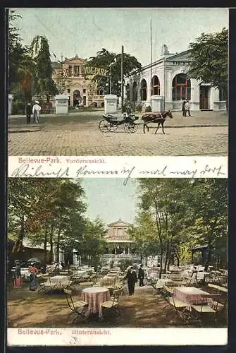 AK Herrenhausen-Hannover, Gasthaus Bellevue-Park, Bes. H. Battermann