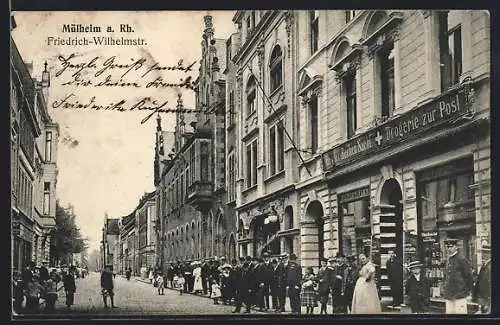 AK Mülheim a. Rh., Drogerie zur Post, Bes. Heyder Bechen Nachf. in der Friedrich-Wilhelmstrasse