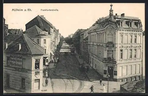 AK Mülheim a. Rh., Restaurant von Wilh. Siebert in der Frankfurterstrasse