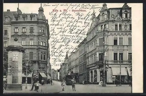 AK Köln a. Rh., Hohenzollern-Apotheke in der Ehrenstrasse