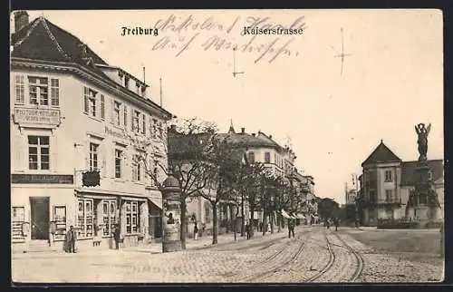 AK Freiburg / Breisgau, Photographisches Atelier Georg Hahn in der Kaiserstrasse