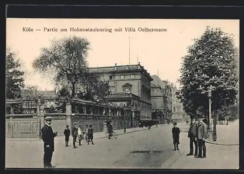 AK Köln-Neustadt, Partie am Hohenstaufenring mit Villa Oelbermann